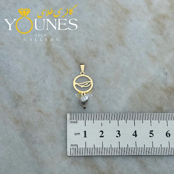 آویز طلا نهنگ مرواریدی